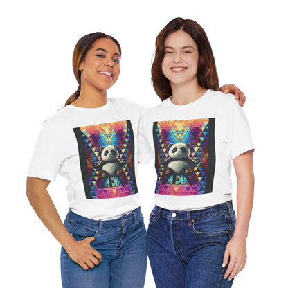 Colorful Panda Graphic Tee - Unisex Jersey Short Sleeve