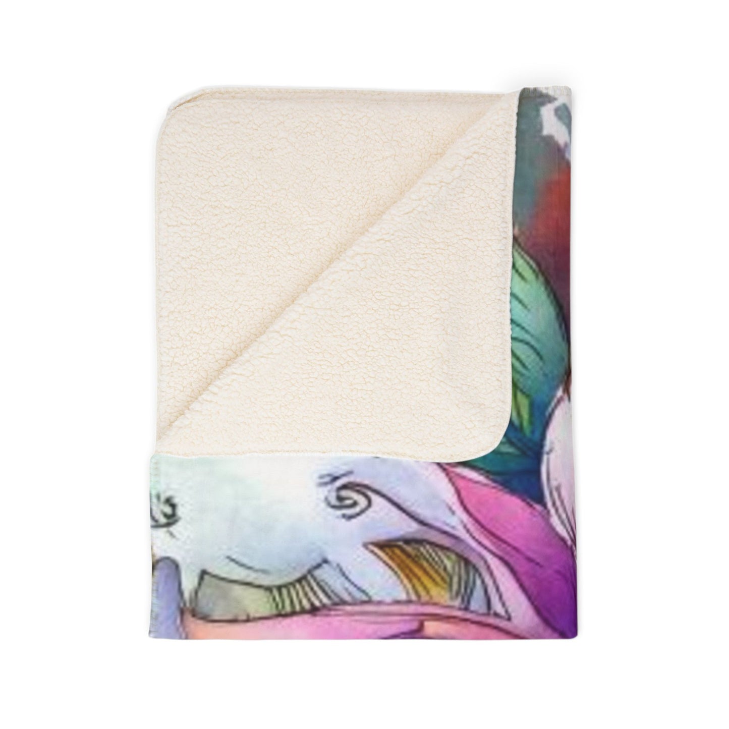 Flower Power Sherpa Blanket