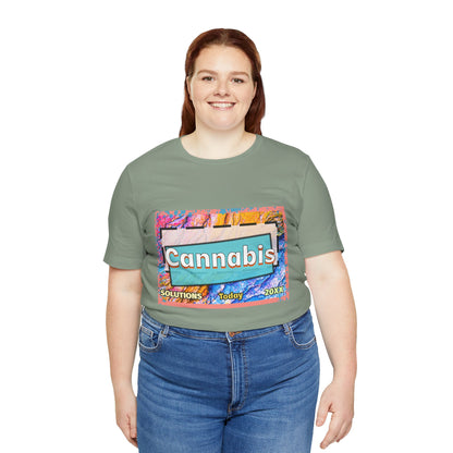 Trendy Cannabis Solutions Tee - Unisex Jersey Short Sleeve T-Shirt