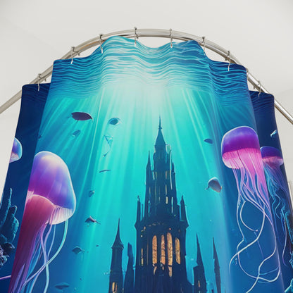 Simple Alluring Style Jelly World Shower Curtains