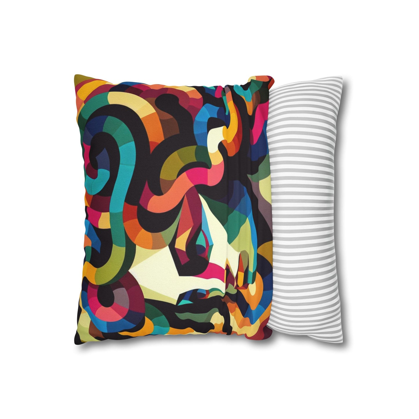 Spun Polyester Square Pillowcase