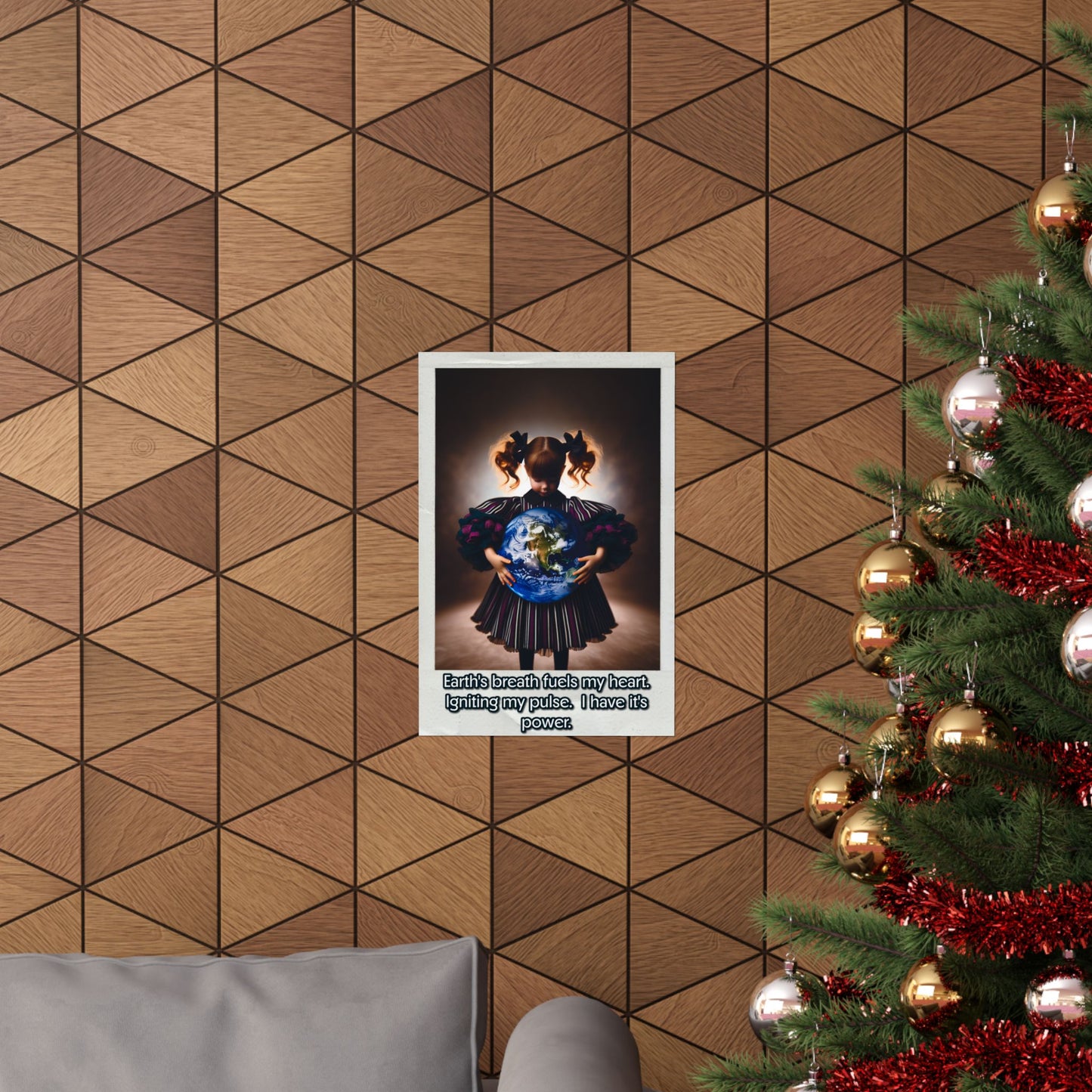 Inspirational Matte Vertical Poster - Earth’s Breath Fuels My Heart