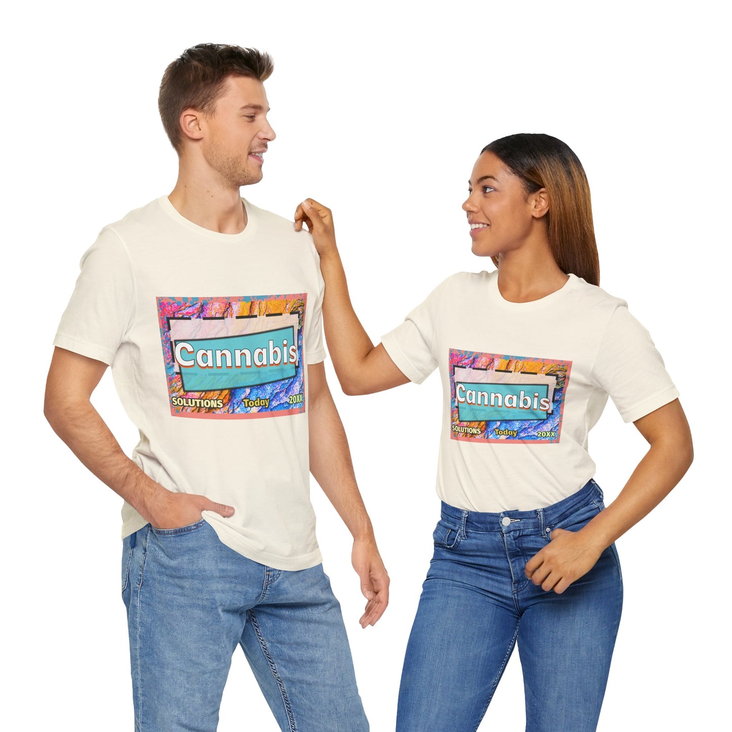 Trendy Cannabis Solutions Tee - Unisex Jersey Short Sleeve T-Shirt