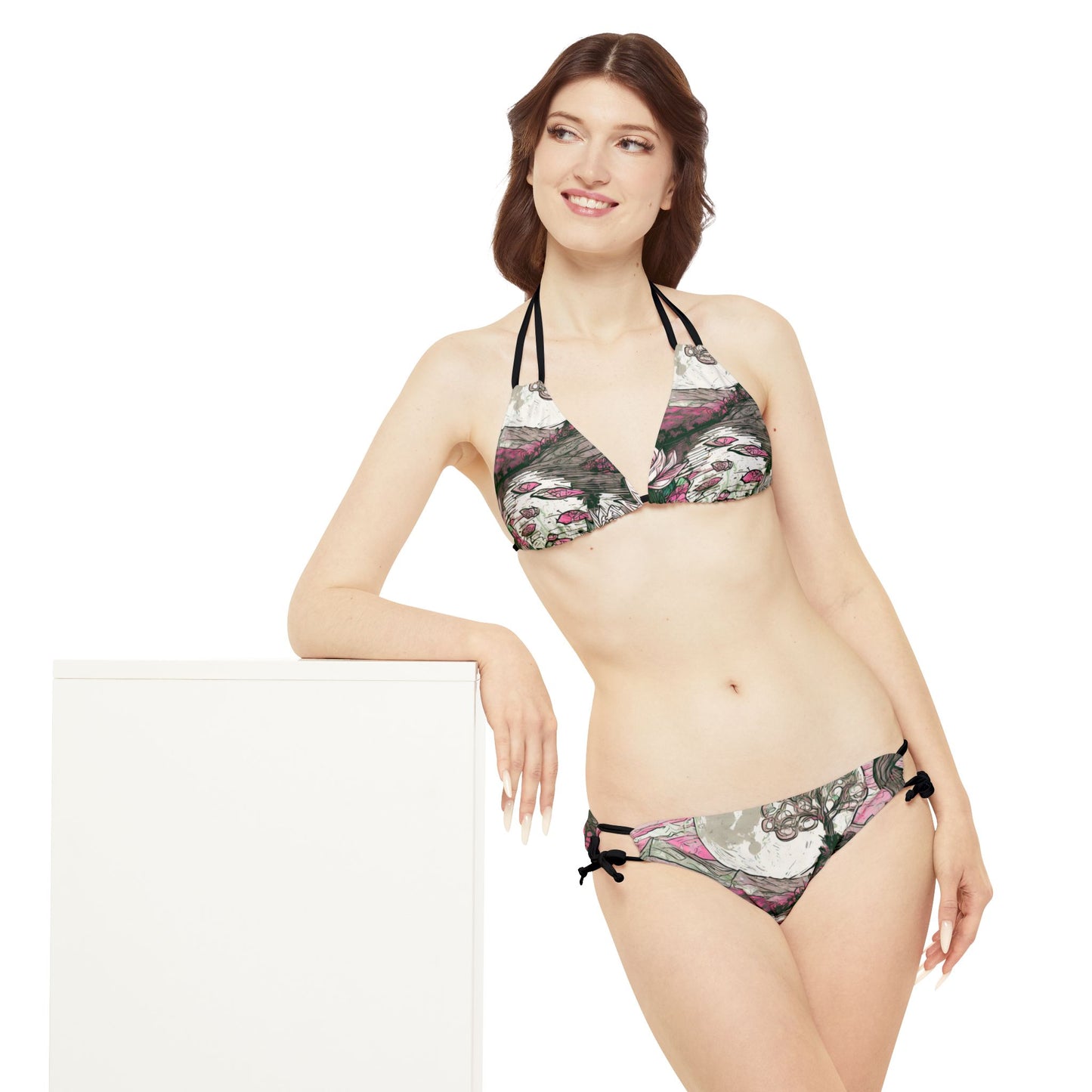 Strappy Bikini Set (AOP)
