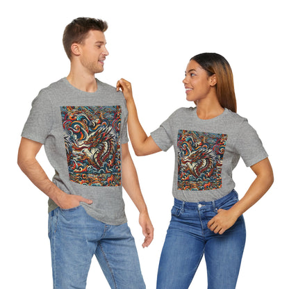 Vibrant Dragon Graphic Tee - Unisex Jersey Short Sleeve Shirt