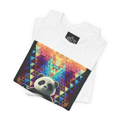 Colorful Panda Graphic Tee - Unisex Jersey Short Sleeve