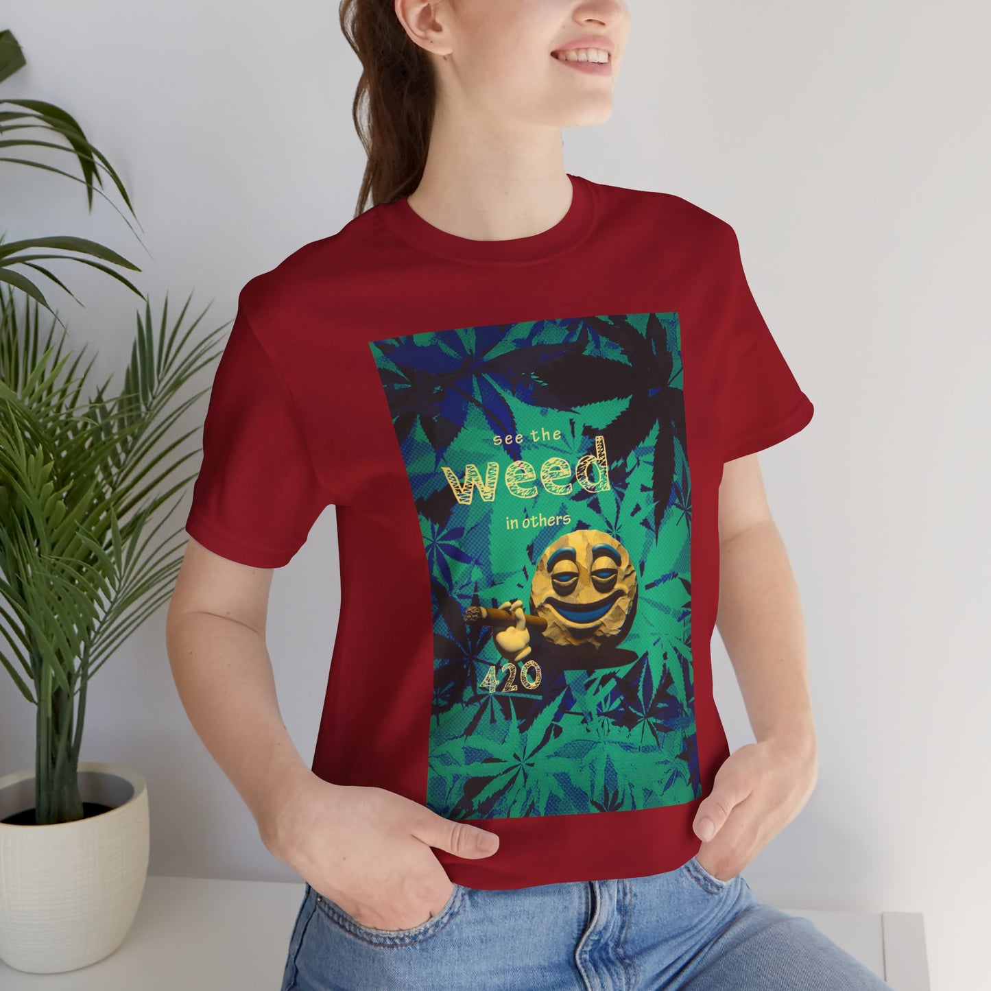 Funny Cannabis Graphic Tee - "See the Weed in Others"