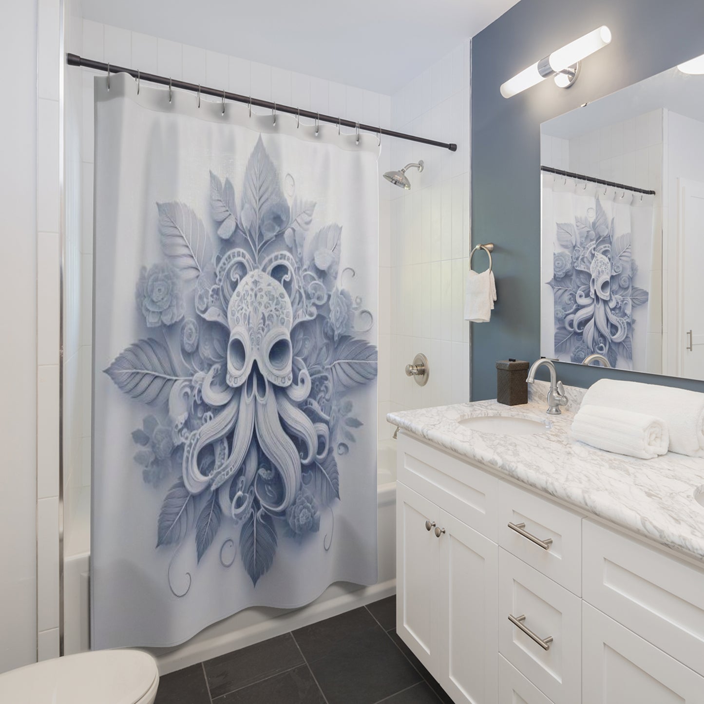 Jerry Smiles Shower Curtains