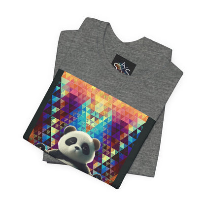 Colorful Panda Graphic Tee - Unisex Jersey Short Sleeve