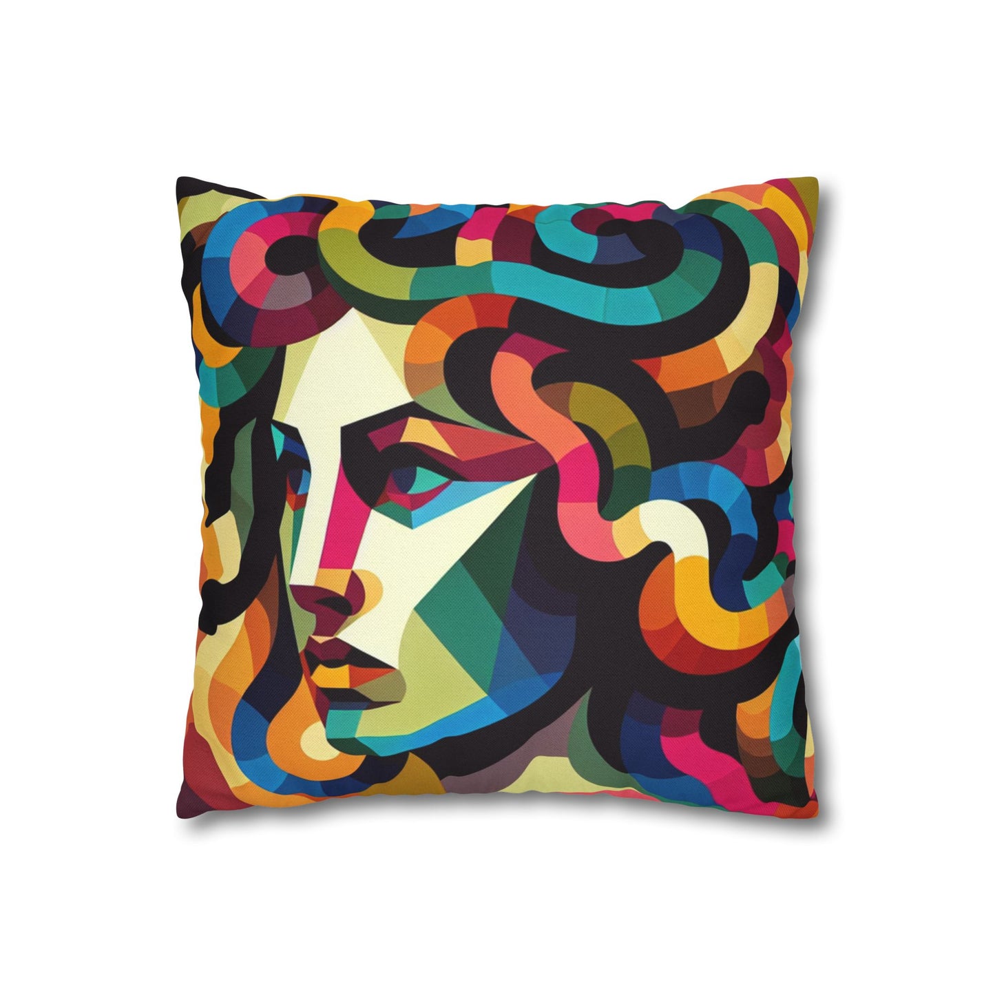 Spun Polyester Square Pillowcase