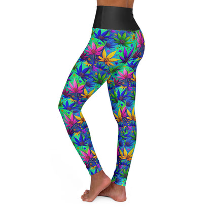 High Waisted Yoga Leggings (AOP)