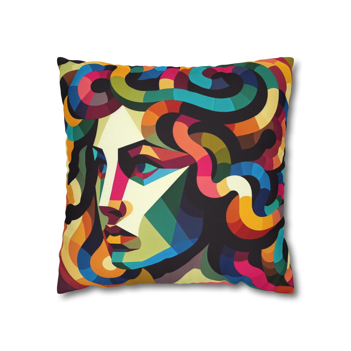 Spun Polyester Square Pillowcase