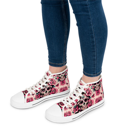 Canvas High Top Sneakers for Women with Custom Design Option