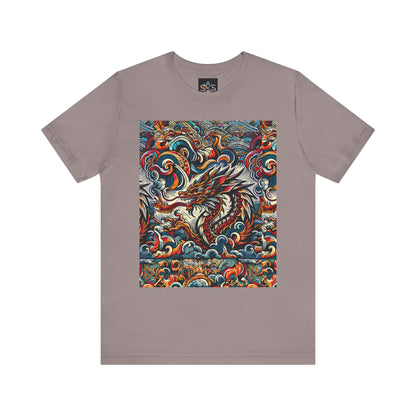Vibrant Dragon Graphic Tee - Unisex Jersey Short Sleeve Shirt