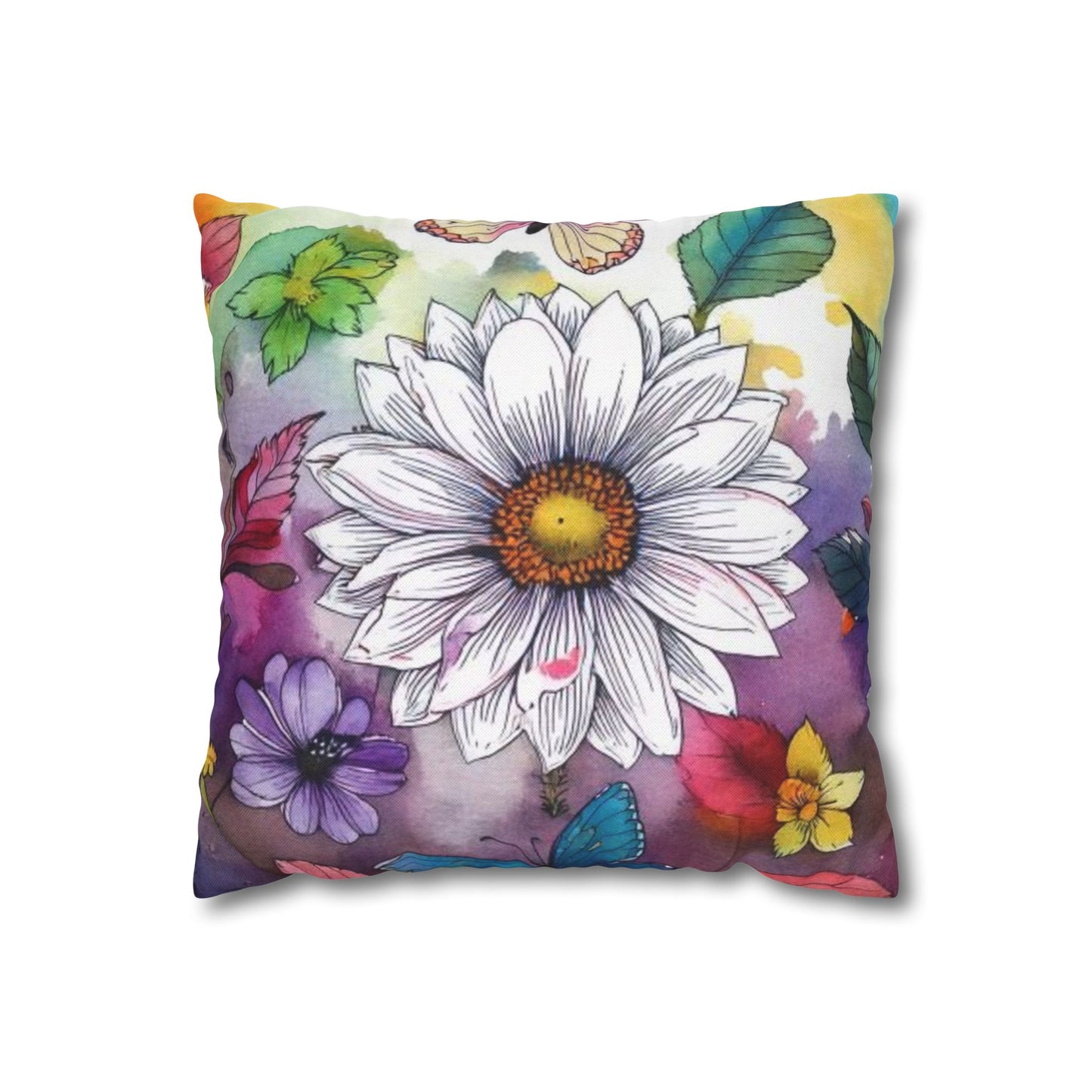Spun Polyester Square Pillowcase