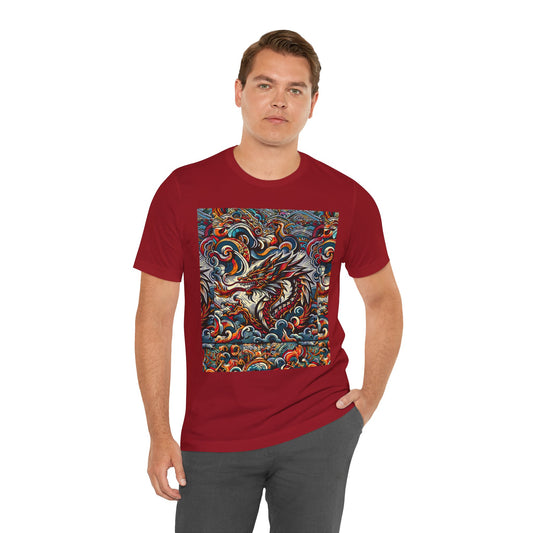 Vibrant Dragon Graphic Tee - Unisex Jersey Short Sleeve Shirt