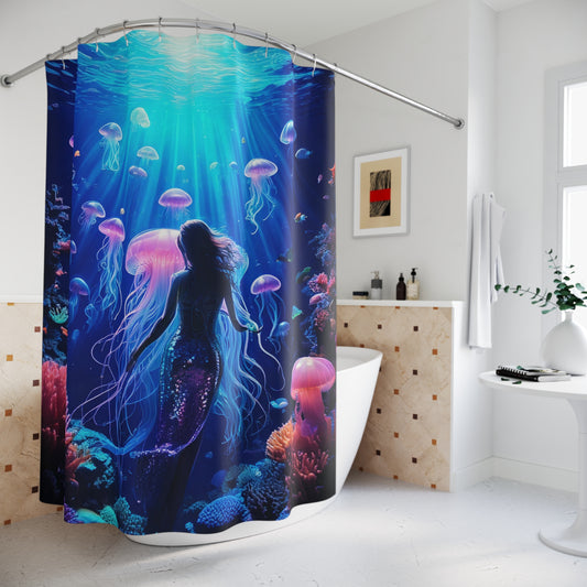 Simple Alluring Style Jelly World Shower Curtains
