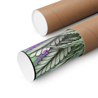 Break Time Matte Vertical Poster, 420 Decor, Cannabis Wall Art, Stoner Gift, Colorful Vibes, Home Decor, Lounge Art
