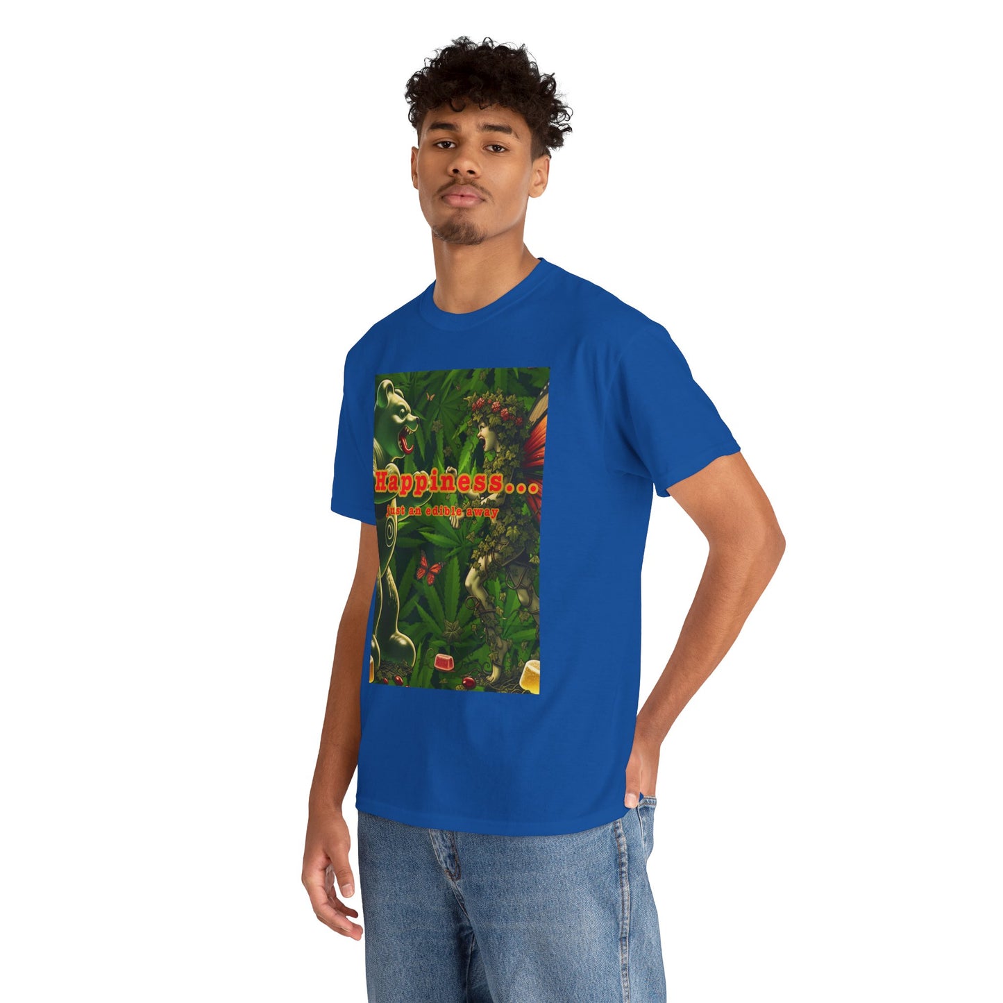 Happiness Jungle Unisex Heavy Cotton Tee, Graphic T-Shirt, Nature Lover Gift, Summer Wardrobe Essential, Unisex Casual Wear