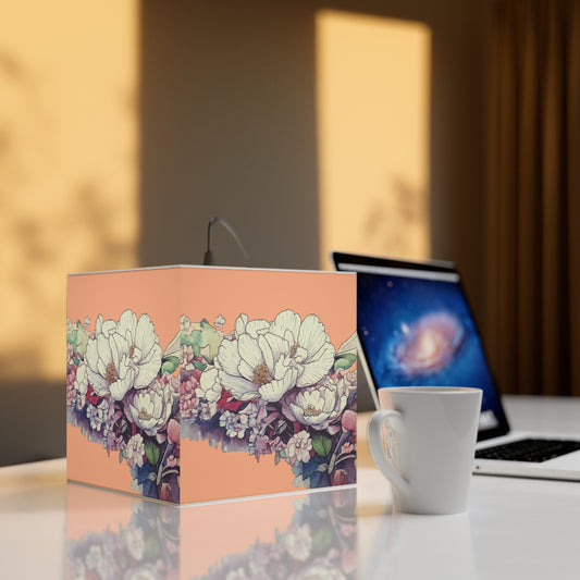 Exotic Flower Light Cube Lamp
