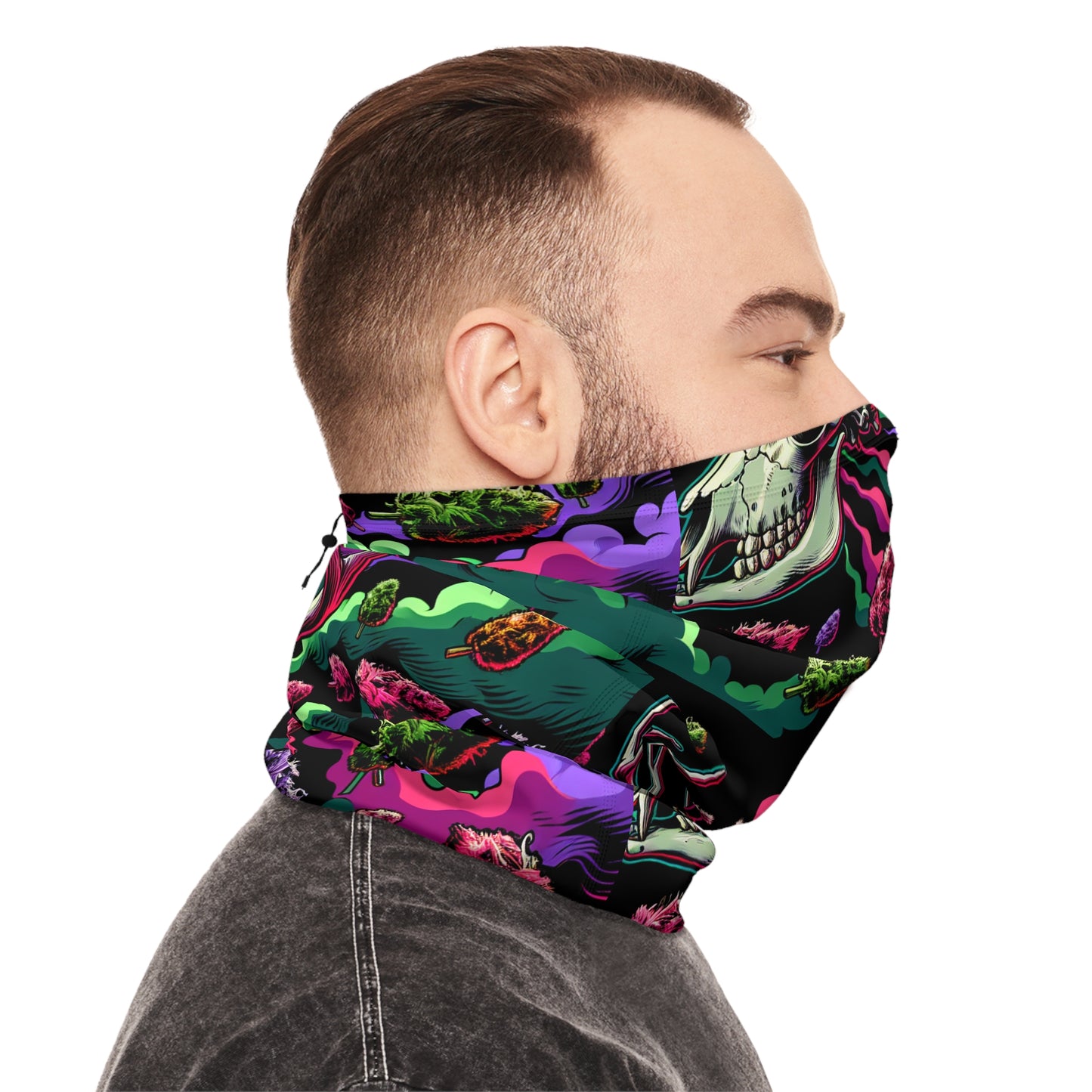 Winter Neck Gaiter With Drawstring