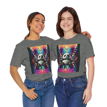 Colorful Panda Graphic Tee - Unisex Jersey Short Sleeve