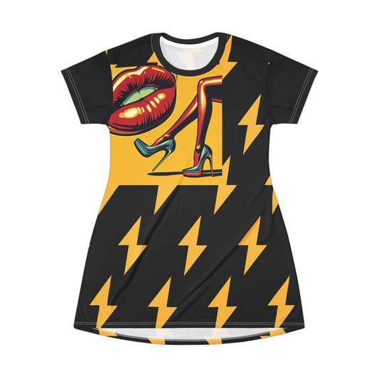 Fun and Playful T-Shirt Dress (AOP)