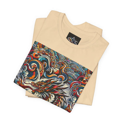Vibrant Dragon Graphic Tee - Unisex Jersey Short Sleeve Shirt
