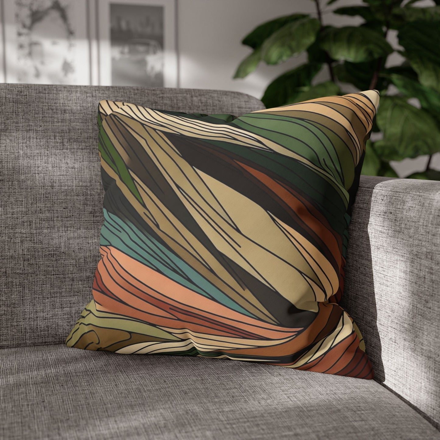 Square Poly Canvas Pillowcase