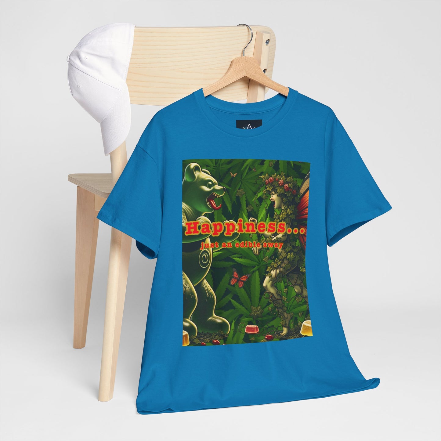 Happiness Jungle Unisex Heavy Cotton Tee, Graphic T-Shirt, Nature Lover Gift, Summer Wardrobe Essential, Unisex Casual Wear