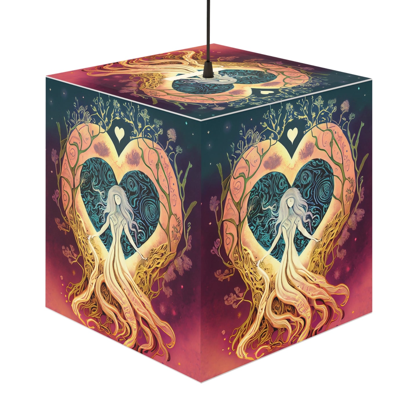 Tree Goddess Light Cube Lamp