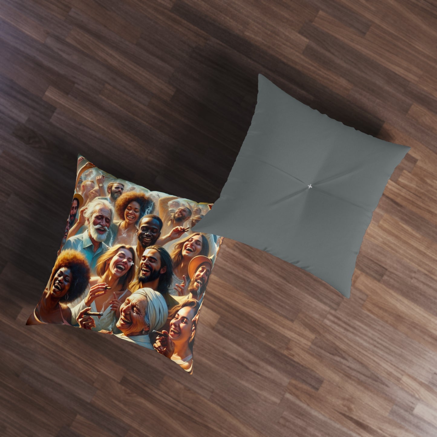 Tufted Floor Pillow, Square