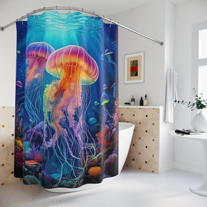 Simple Alluring Style Jelly Up Shower Curtains