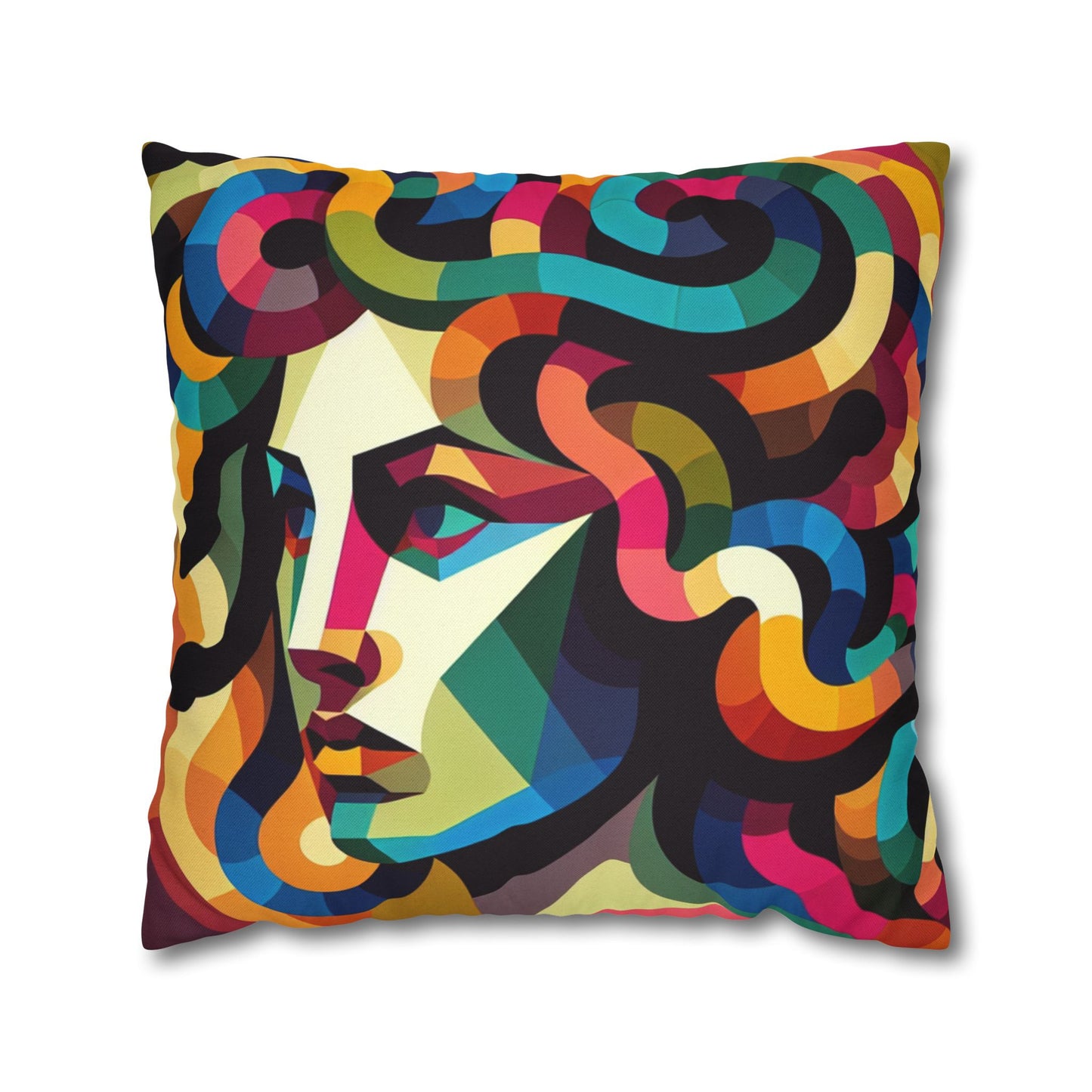 Spun Polyester Square Pillowcase