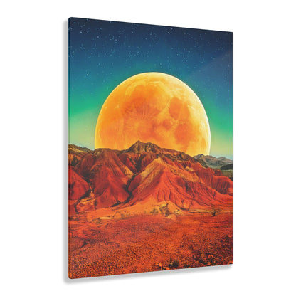 Yellow Planet Acrylic Prints