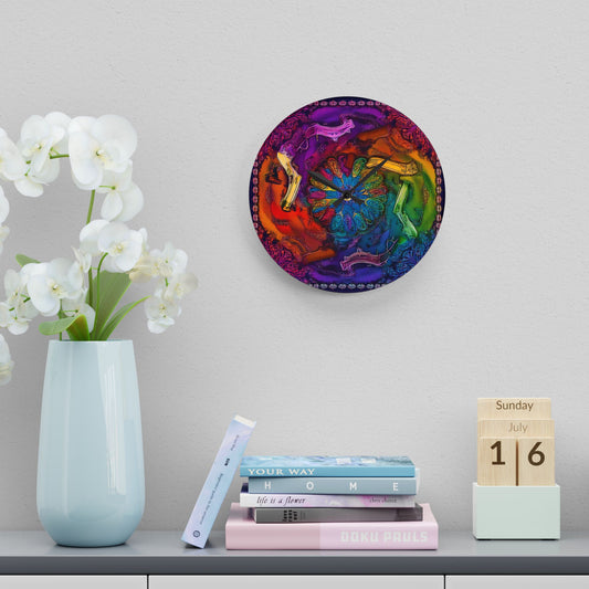 Tommy Time Acrylic Wall Clock