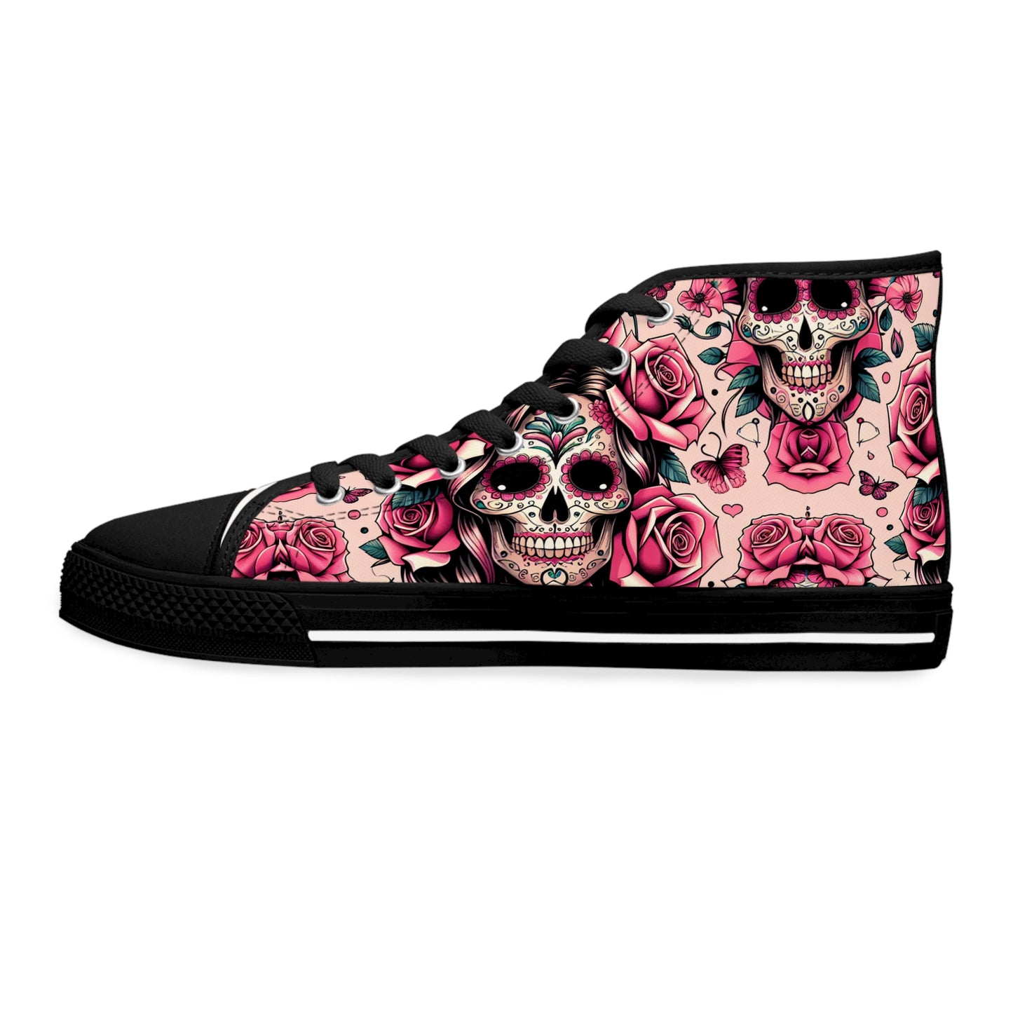 Canvas High Top Sneakers for Women with Custom Design Option