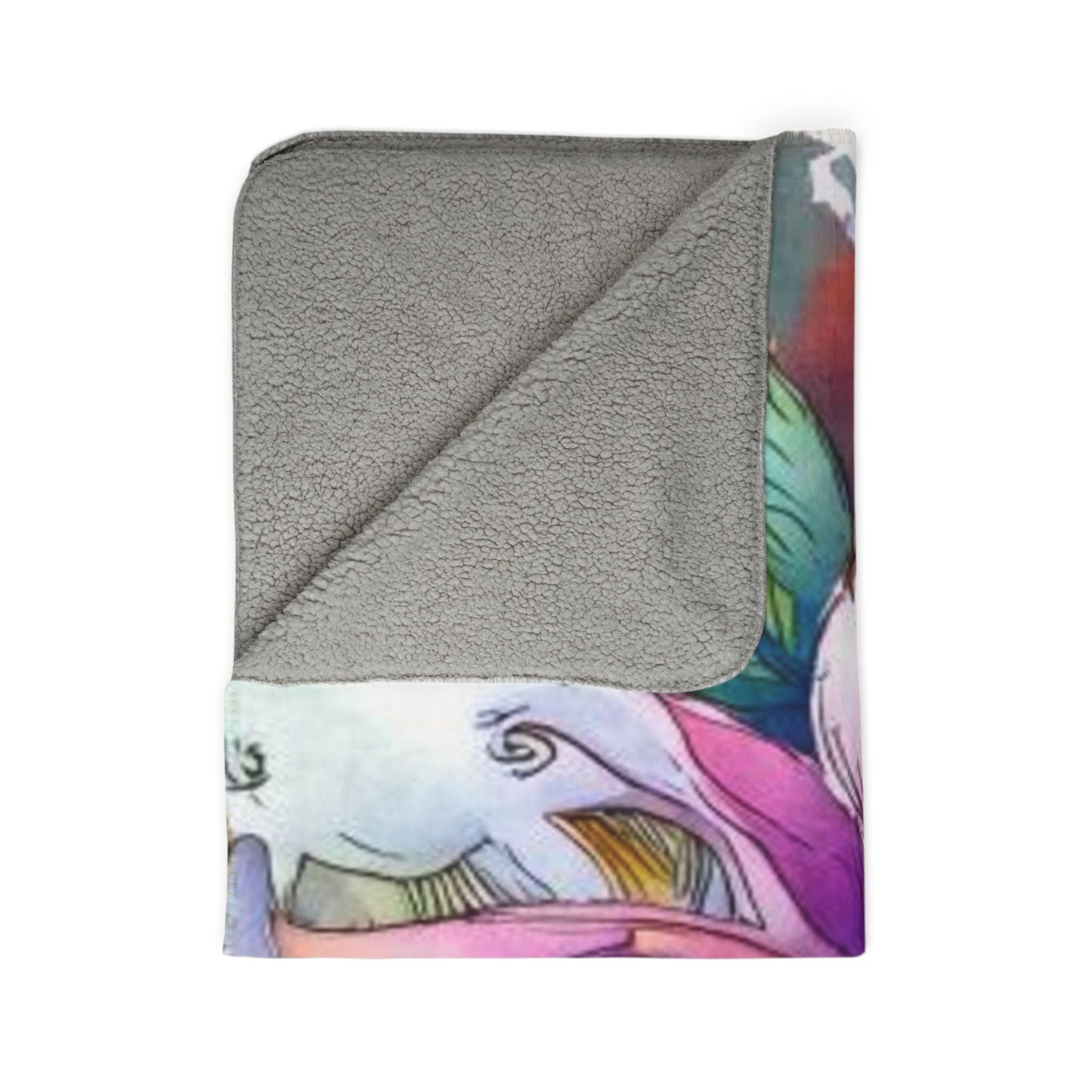 Flower Power Sherpa Blanket