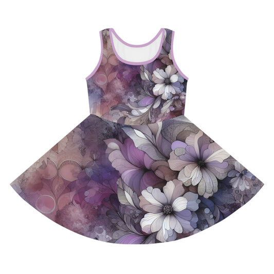 Girls' Sleeveless Sundress (AOP)