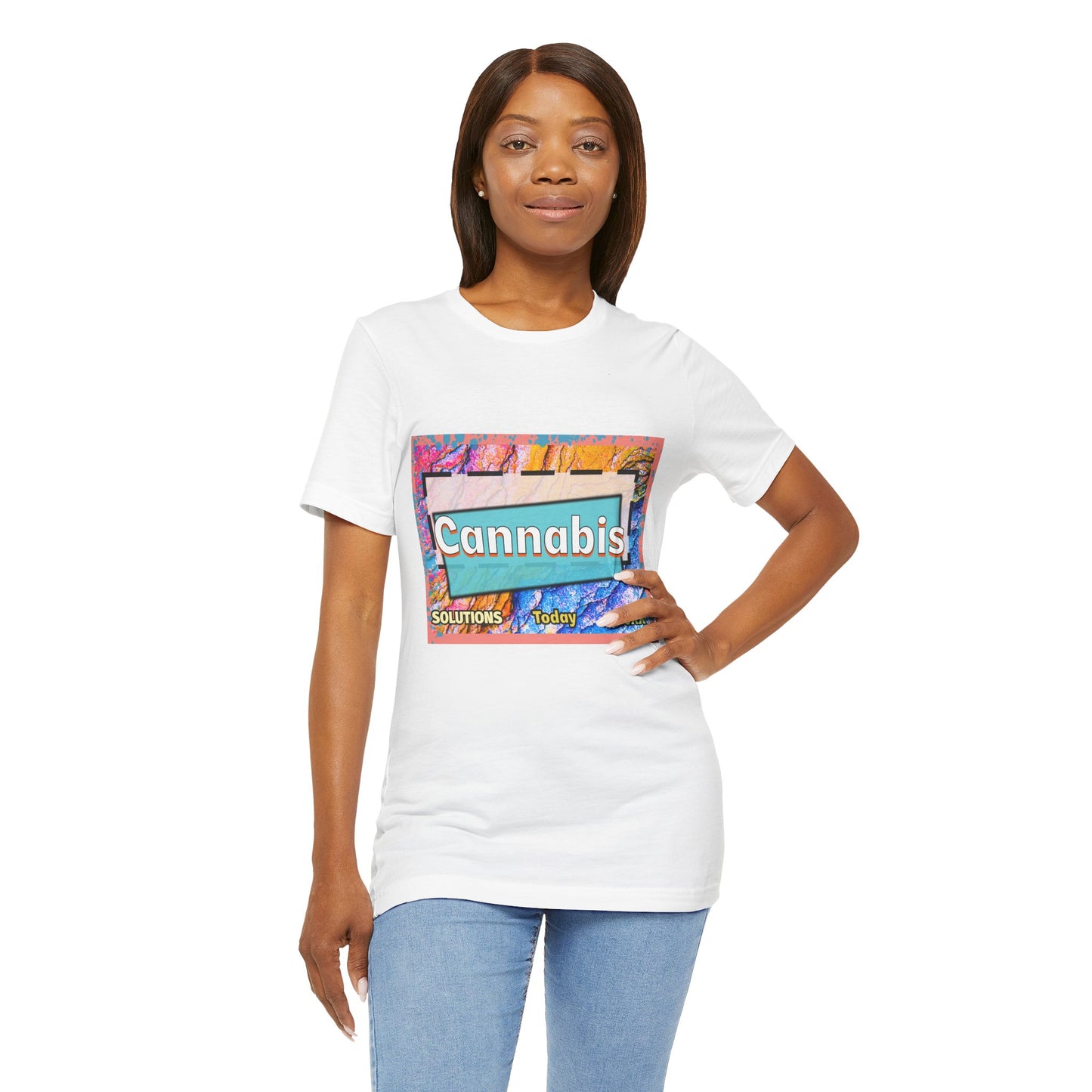Trendy Cannabis Solutions Tee - Unisex Jersey Short Sleeve T-Shirt
