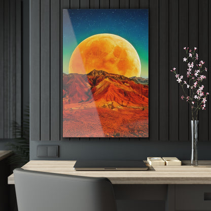 Yellow Planet Acrylic Prints