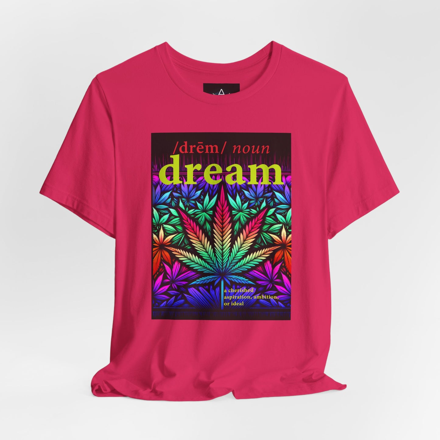 Dream Inspired Unisex Jersey Tee - Vibrant Cannabis Graphic T-Shirt