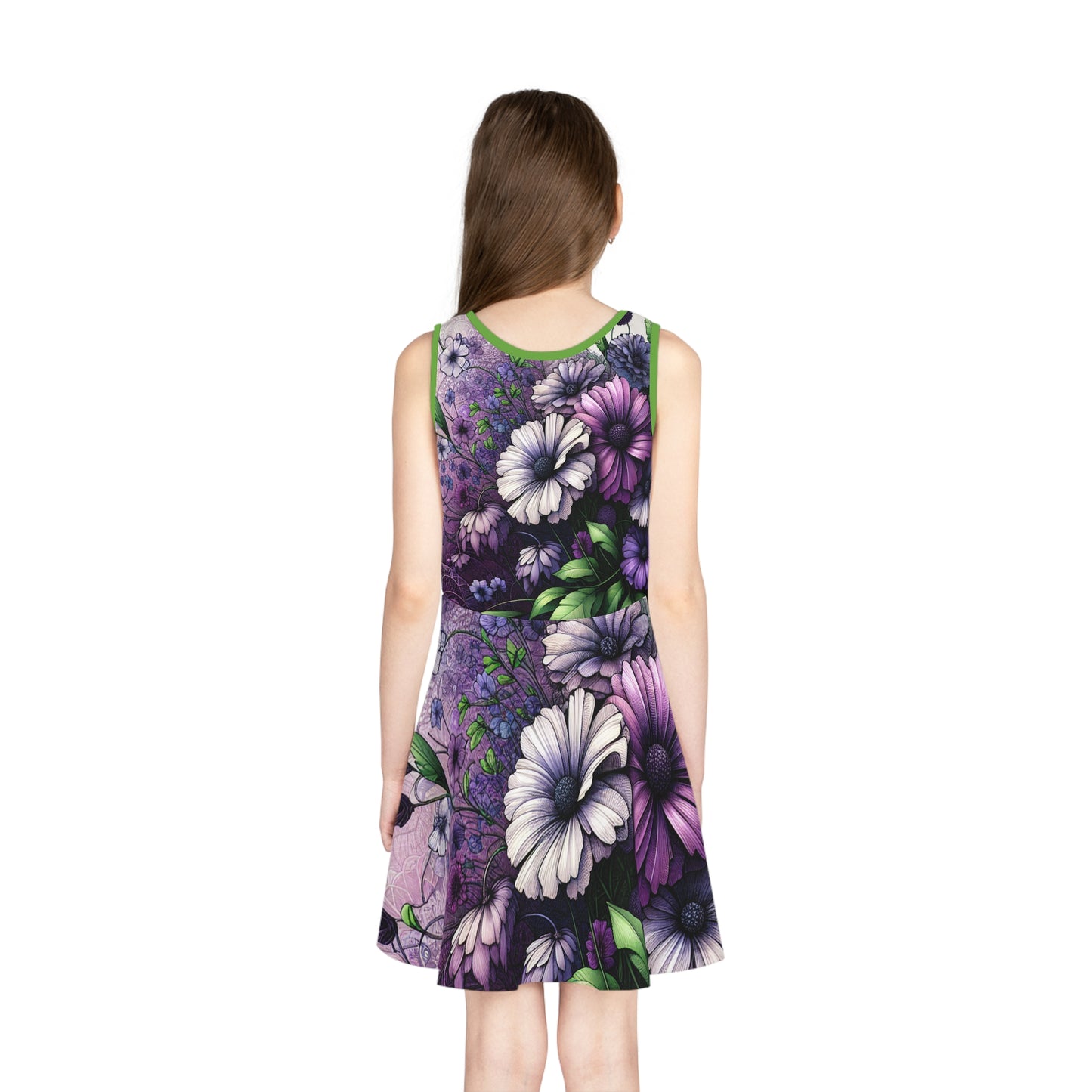 Girls' Sleeveless Sundress (AOP)