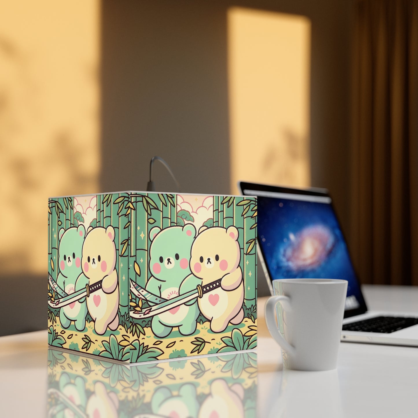 Warrior Bears Light Cube Lamp