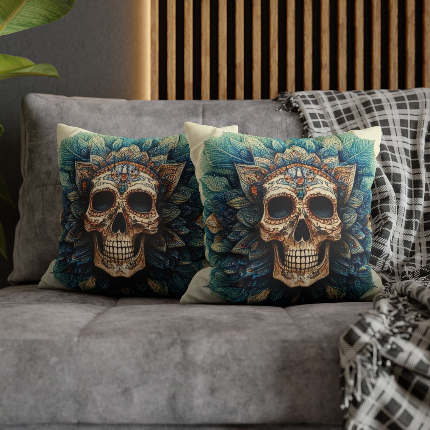 Spun Polyester Square Pillowcase