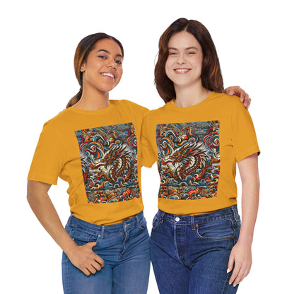 Vibrant Dragon Graphic Tee - Unisex Jersey Short Sleeve Shirt