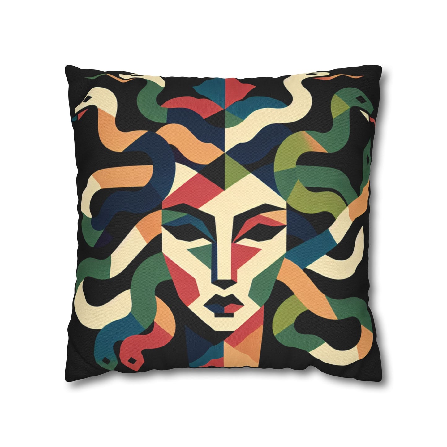 Spun Polyester Square Pillowcase