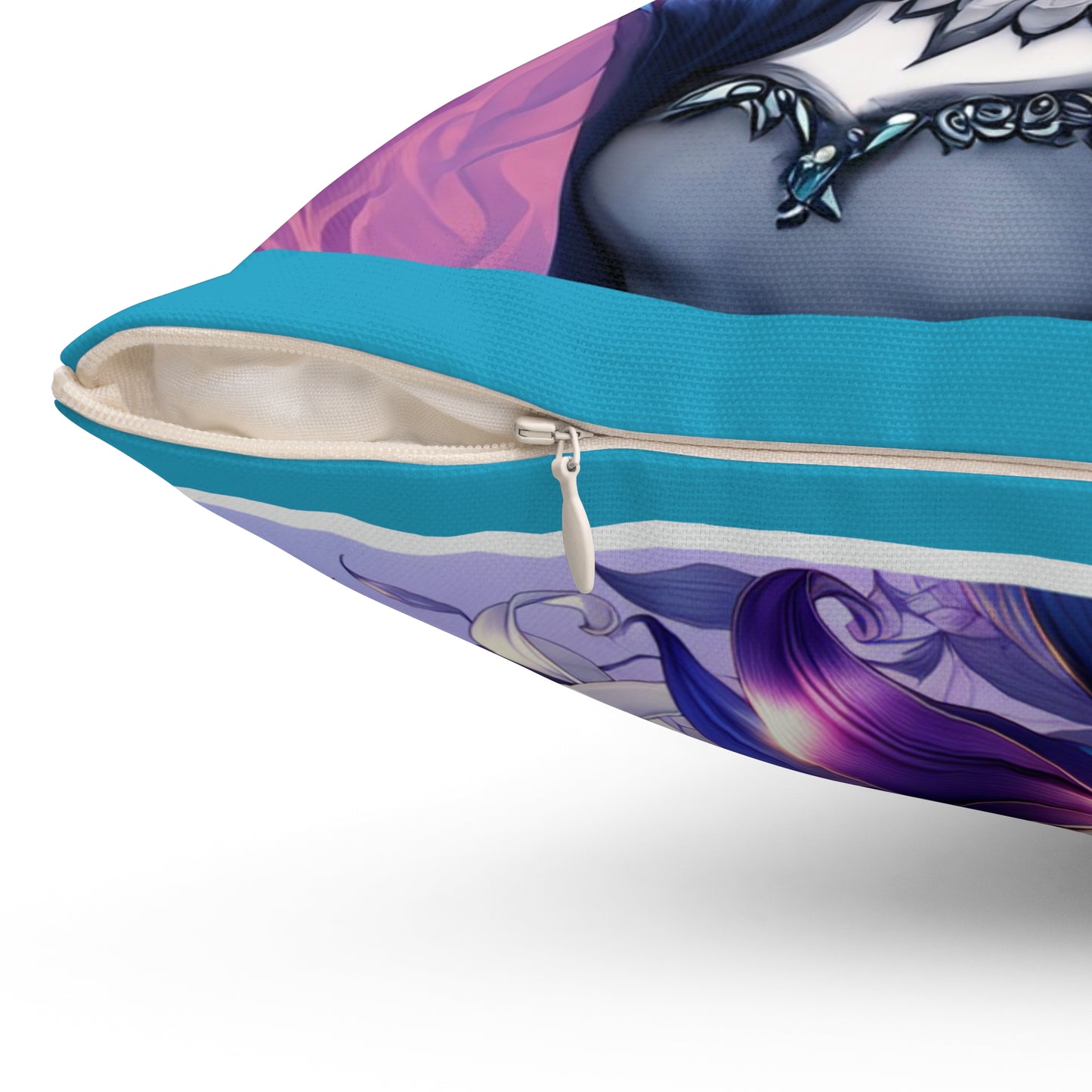 Unique Spun Polyester Square Pillow