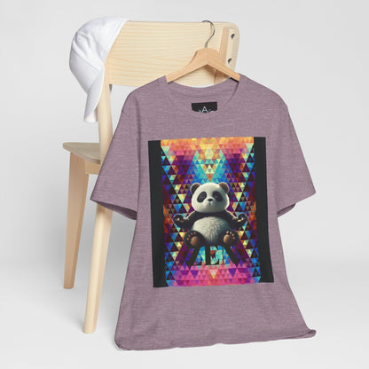 Colorful Panda Graphic Tee - Unisex Jersey Short Sleeve