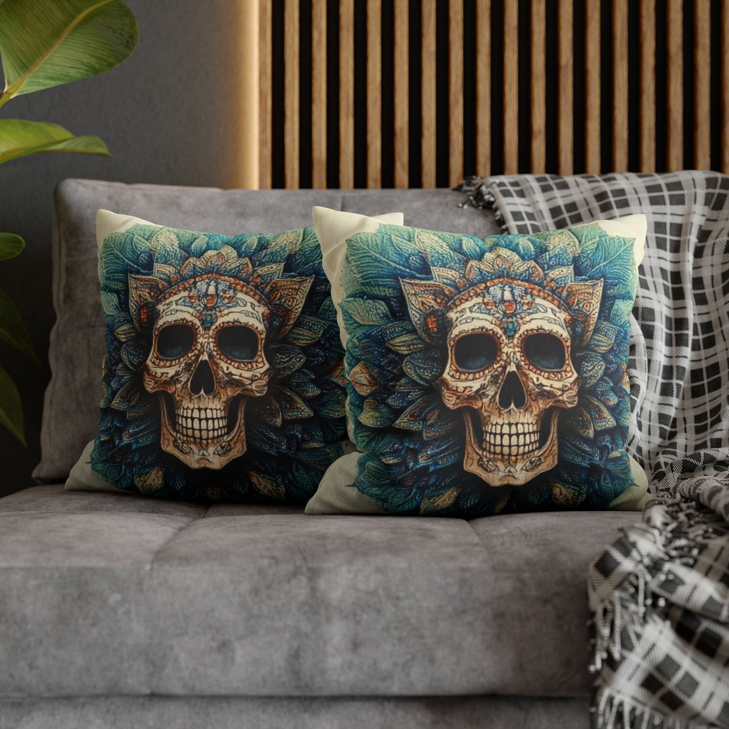 Spun Polyester Square Pillowcase